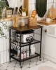 3 Tier Rolling Kitchen Cart & Microwave Stand