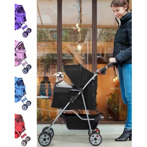 Folding Pet Dog & Cat Stroller