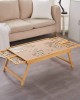 Wooden Puzzle Table with Folding Legs
