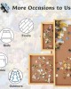 Wooden Puzzle Table with Folding Legs