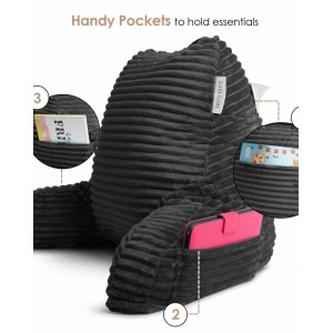Plush Backrest Reading Pillow With Arms