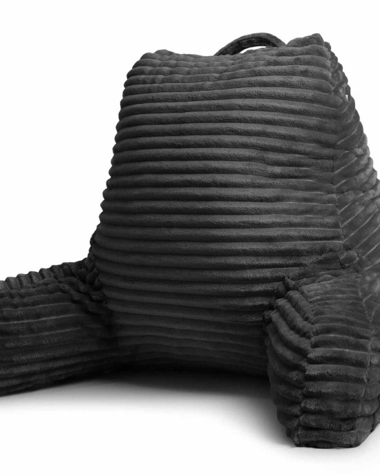 Plush Backrest Reading Pillow With Arms