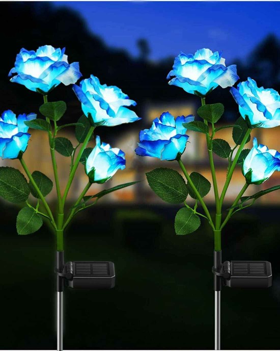 Beautiful Rose Solar Flower Garden Lights