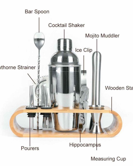 12pc Bartender Cocktail Shaker Set