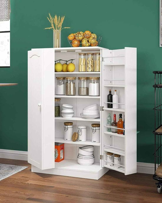 Freestanding Kitchen Pantry Storage Cabinet
