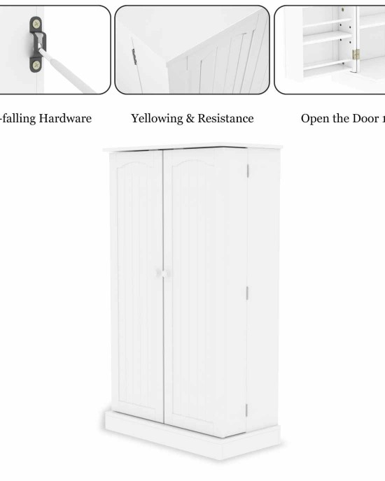 Freestanding Kitchen Pantry Storage Cabinet