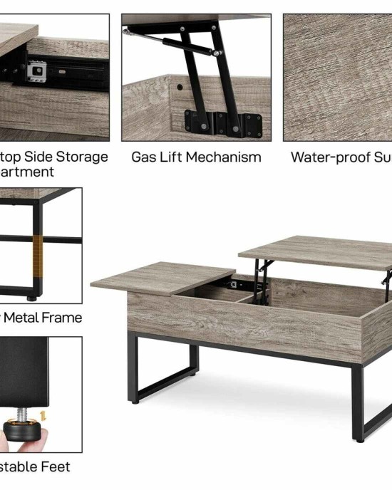Coffee Table With Lift Top & Storage