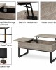 Coffee Table With Lift Top & Storage