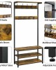 Entryway Coat Rack & Shoe Storage Bench