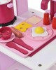 Toddler Wooden Play Kitchen Set - Pink
