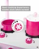 Toddler Wooden Play Kitchen Set - Pink