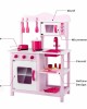 Toddler Wooden Play Kitchen Set - Pink