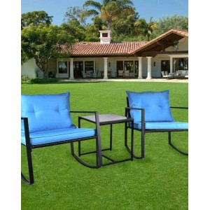 Outdoor Patio Rocking Chair Set