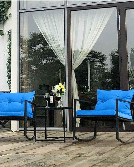 Outdoor Patio Rocking Chair Set