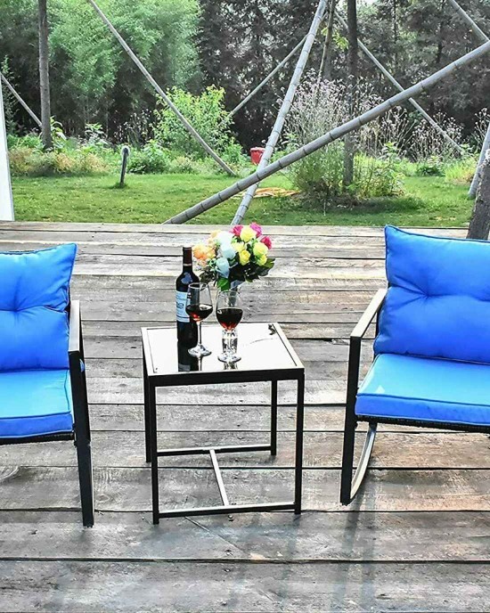 Outdoor Patio Rocking Chair Set