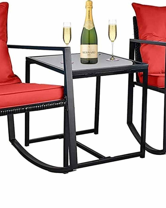 Outdoor Patio Rocking Chair Set