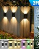 Outdoor Wall Mounted Solar Lights - 2 Pack