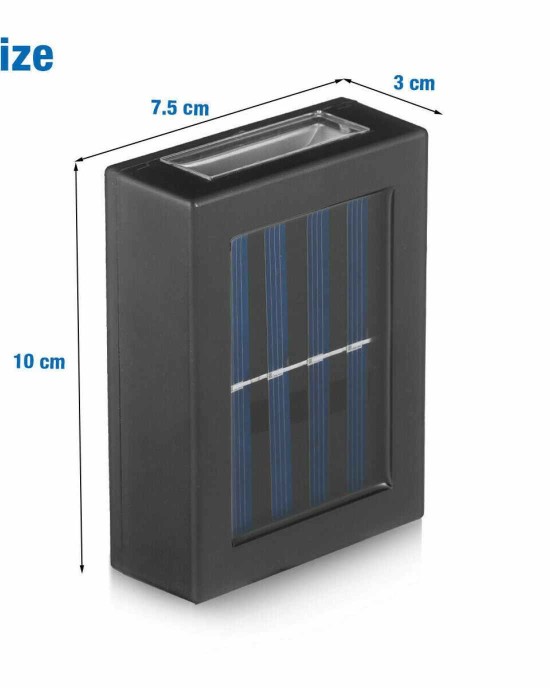 Outdoor Wall Mounted Solar Lights - 2 Pack