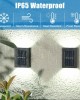 Outdoor Wall Mounted Solar Lights - 2 Pack