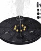 Floating LED Solar Powered Water Fountain - Yellow Light