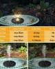 Floating LED Solar Powered Water Fountain - Yellow Light