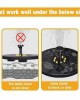 Floating LED Solar Powered Water Fountain - Yellow Light