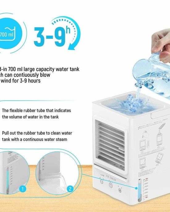 Mini Portable Air Conditioner - Desktop Fan