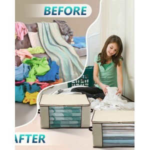 Under Bed Storage Containers - 4 Pack