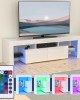Modern TV Stand With Storage & LED Lighting