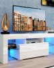 Modern TV Stand With Storage & LED Lighting
