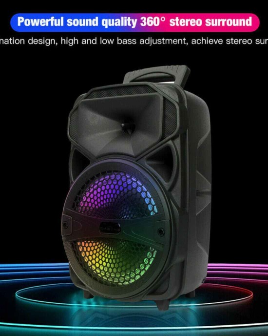 Portable Wireless Bluetooth Speaker with 8