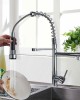 Chrome Pull Down Kitchen Faucet With Sprayer