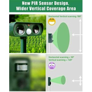 Ultrasonic Pest Repeller - Solar Powered