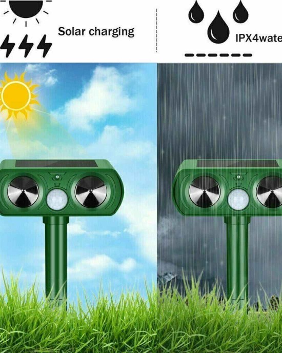 Ultrasonic Pest Repeller - Solar Powered
