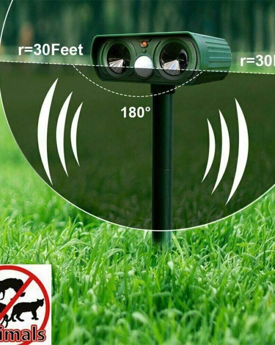 Ultrasonic Pest Repeller - Solar Powered
