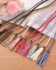 Allegra K Women's Tassel Braided Belts Skinny Woven Waist Belts for Skirt Dress