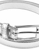 Women Skinny PU Leather Dress Belt Polished Buckle Belle Donne