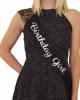 Birthday Girl Lace Sash - Great for Sweet 16, 18th, 21st, 30th, 40th Birthday Parties
