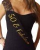 50 & Fabulous Lace Sash - 50th Birthday Sash