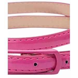 Selighting Womens Faux Leather Skinny Belts for Dresses