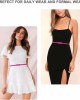 Selighting Womens Faux Leather Skinny Belts for Dresses