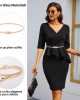 GRACE KARIN Women Skinny Metal Cinch Belt Gold Waistband Elastic Waist Belt CL633