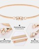 GRACE KARIN Women Skinny Metal Cinch Belt Gold Waistband Elastic Waist Belt CL633