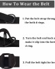 Canvas Belt, Web Belt for Men/Women with Metal Double D Ring Buckle 1 1/2" Wide