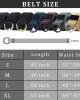 Canvas Belt, Web Belt for Men/Women with Metal Double D Ring Buckle 1 1/2" Wide