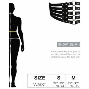 Fashion Women's PU Leather Wide Waist Belt Hollow Out Rivets Stretch Cinch Waistband