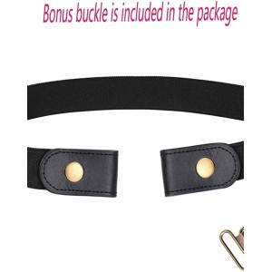 No Buckle Stretch Belt For Women Men Elastic Waist Belt Up to 72 Inch for Jeans Pants