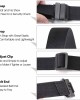 No Show Women Stretch Belt Invisible Elastic Web Strap Belt with Flat Buckle for Jeans Pants Dresses