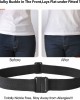 No Show Women Stretch Belt Invisible Elastic Web Strap Belt with Flat Buckle for Jeans Pants Dresses