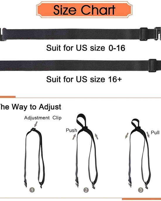 No Show Women Stretch Belt Invisible Elastic Web Strap Belt with Flat Buckle for Jeans Pants Dresses